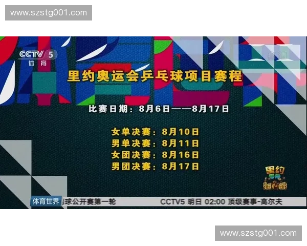 里约奥运会完整赛程安排及各大项目时间表详细解析